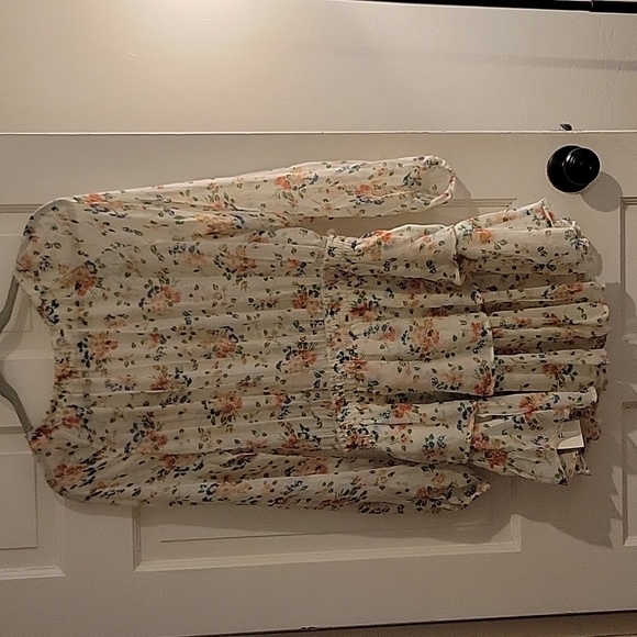 Loveshackfancy popover mini dress floral confetti Medium - Picture 10 of 14